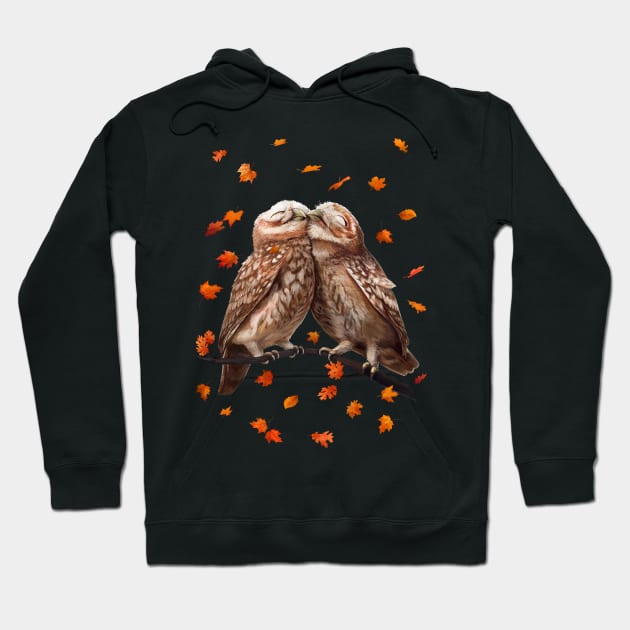 Autumn owls Hoodie by kodamorkovkart
